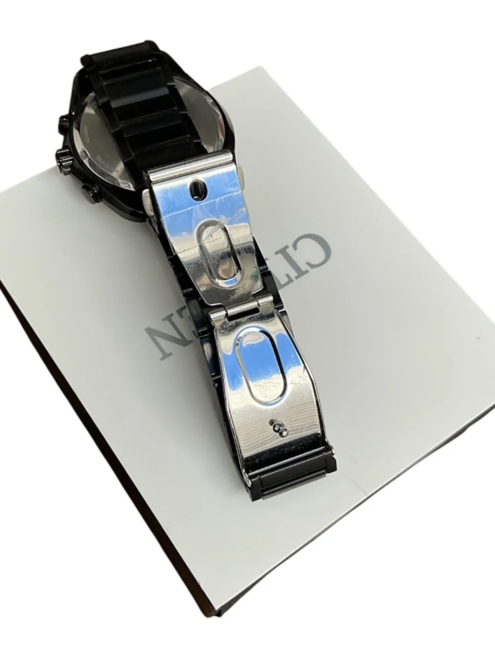 Citizen Eco-Drive E820-R014447 Chronograph Blue Dial Solar Perpetual Calendar